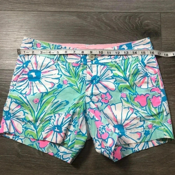 Lilly Pulitzer The Callahan Short Splish Splash Blue Size 2 - Picture 9 of 12